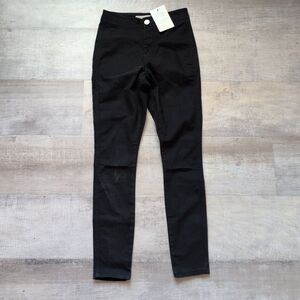 ASOS Denim Black Distressed Skinny Jeans Size 25 28